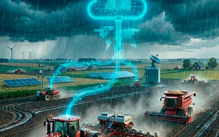 Machines agricoles connectées
