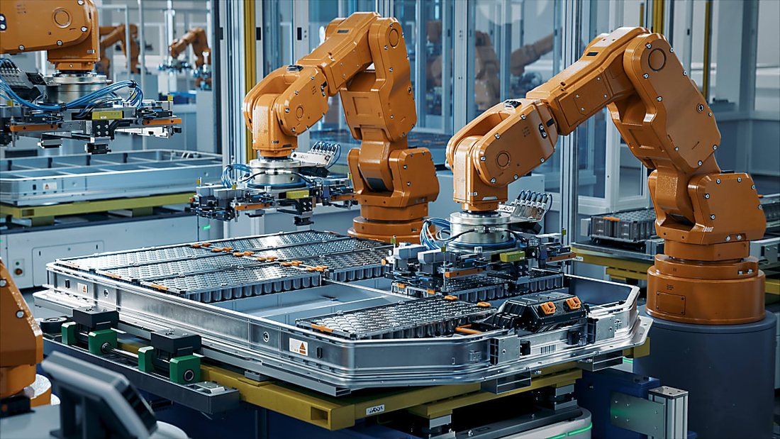 Ligne de production automatisée de systèmes de batteries